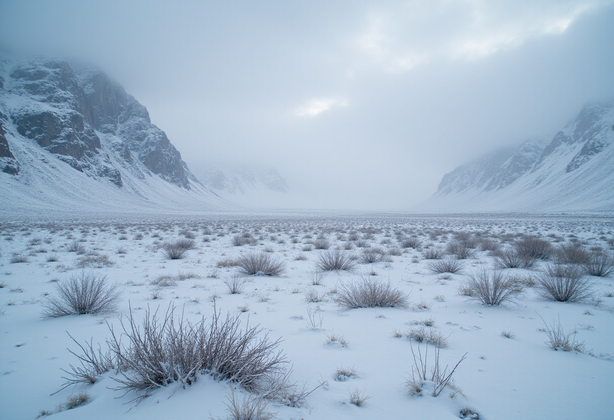 One of Earth’s driest places was just covered in snow