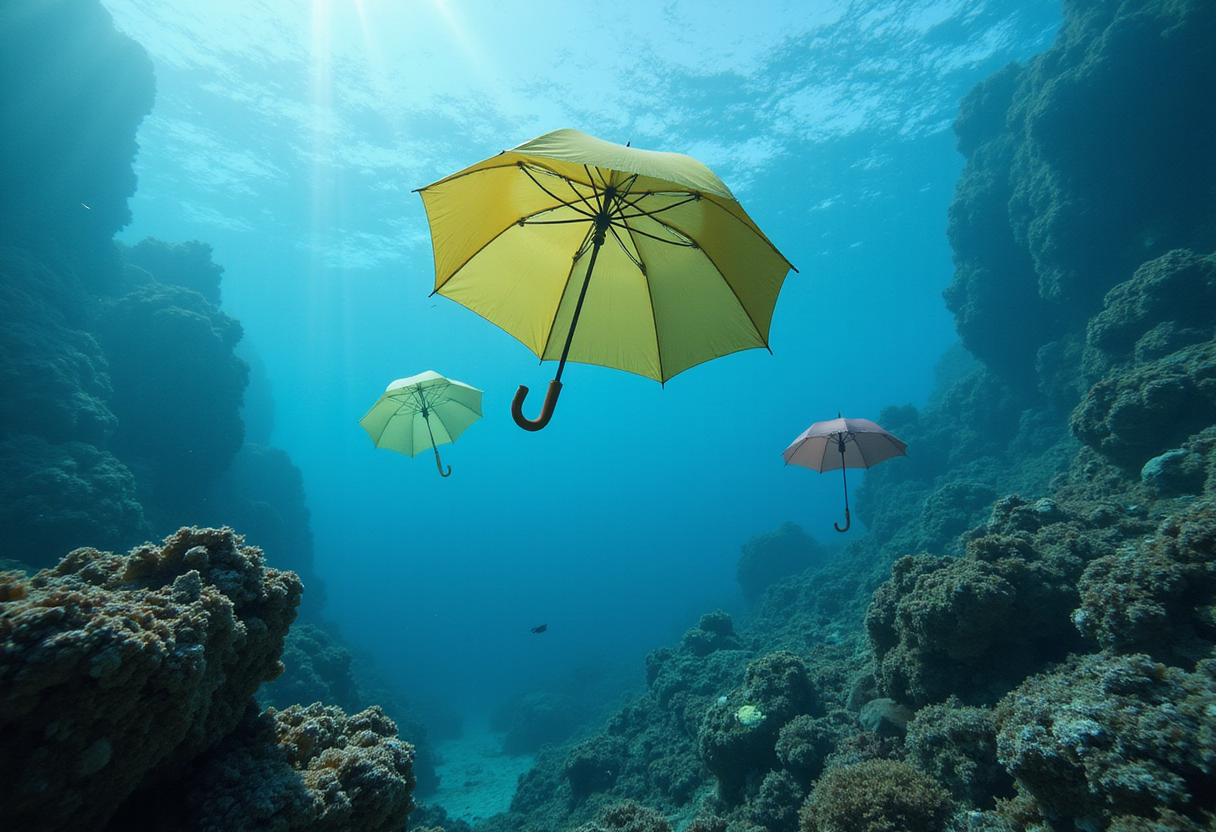 Underwater umbrellas for coral reefs could help protect against heat damage
