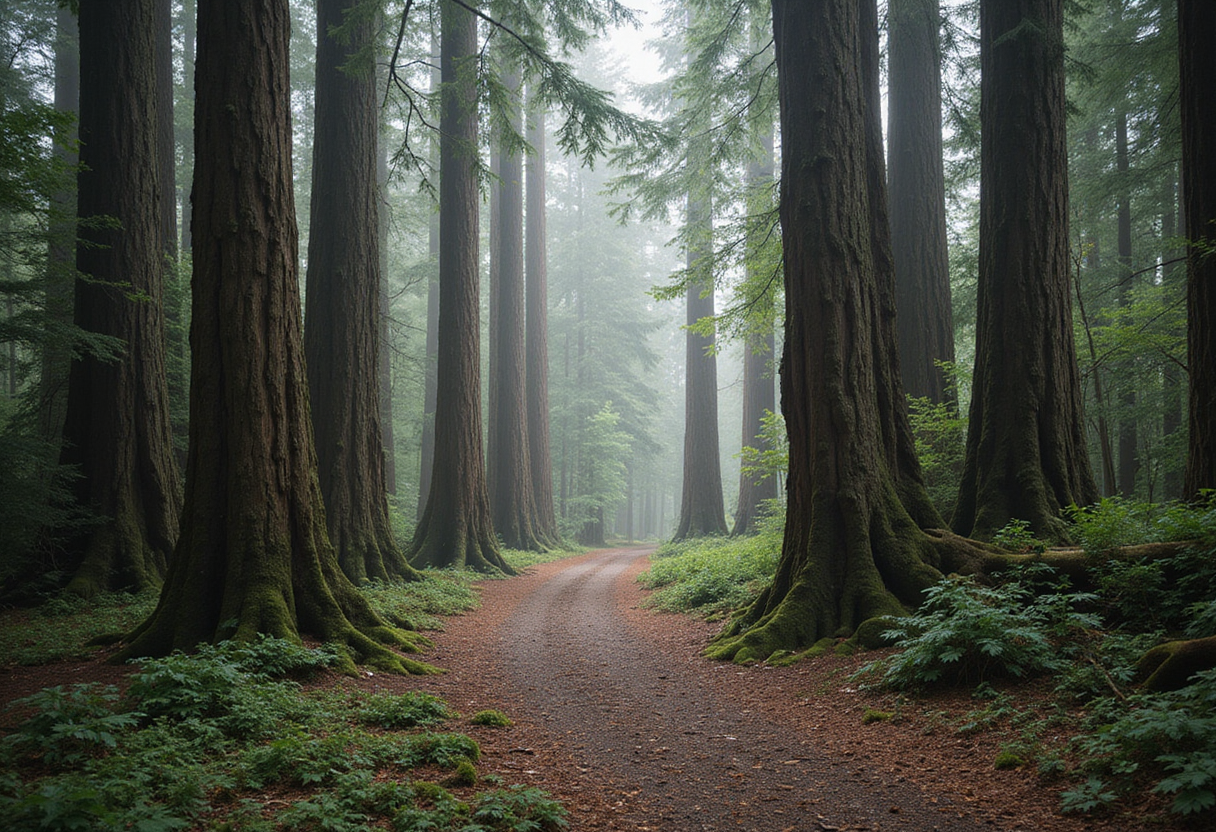 Coast redwoods slow their 'breathing' and 'eating' when temperatures spike