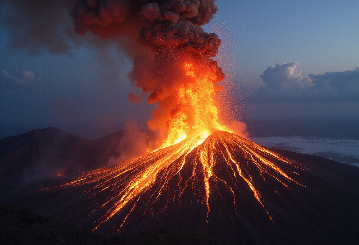 Anak Krakatau blasts ash nearly 10 miles high
